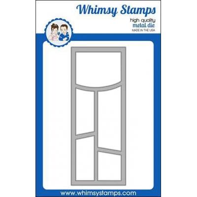 Whimsy Stamps Denise Lynn and Deb Davis Die - Slimline Wonky Window 1
